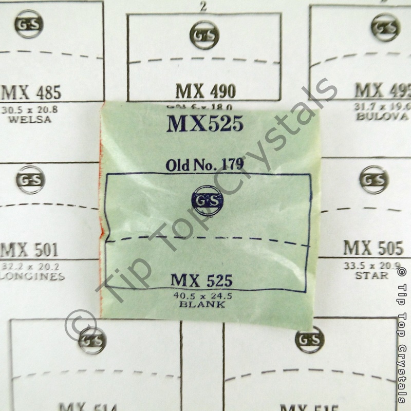 GS MX525 Watch Crystal - Click Image to Close