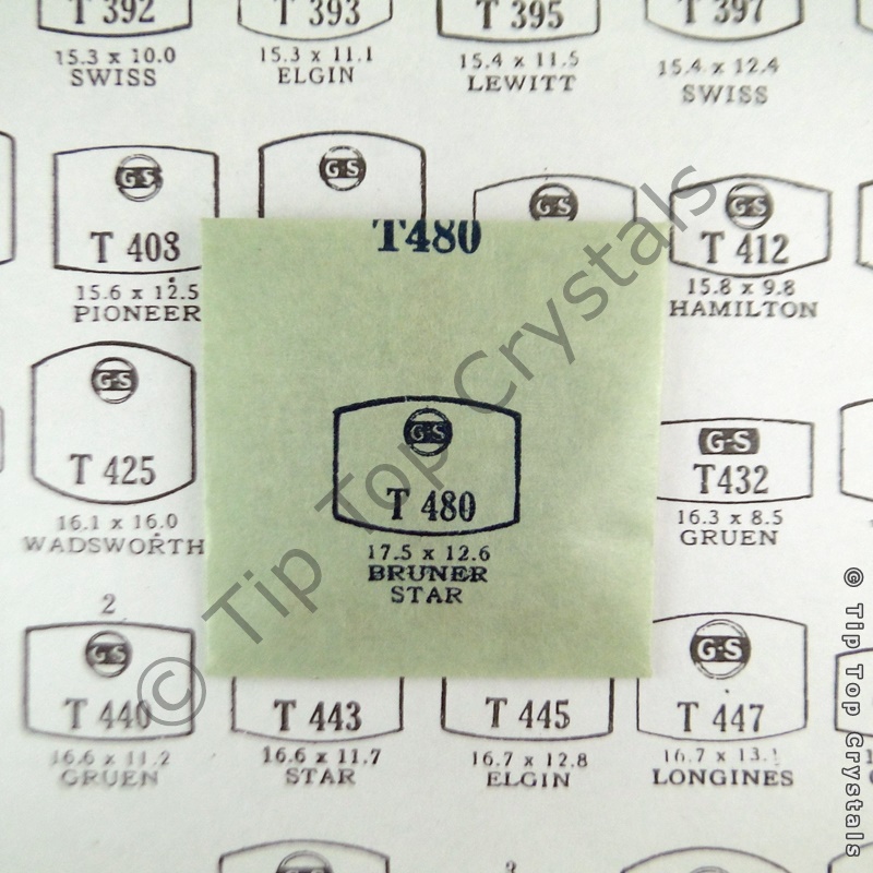 GS T480 Watch Crystal - Click Image to Close