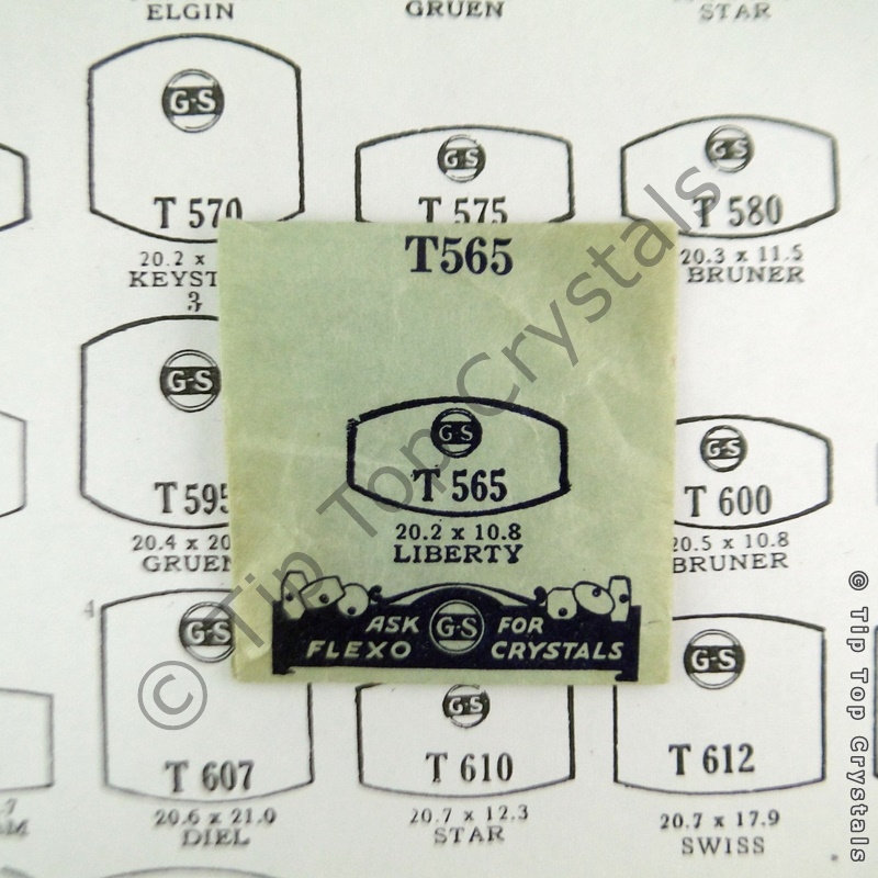 GS T565 Watch Crystal - Click Image to Close