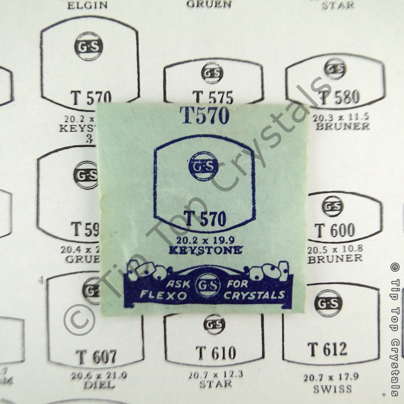 GS T570 Watch Crystal - Click Image to Close