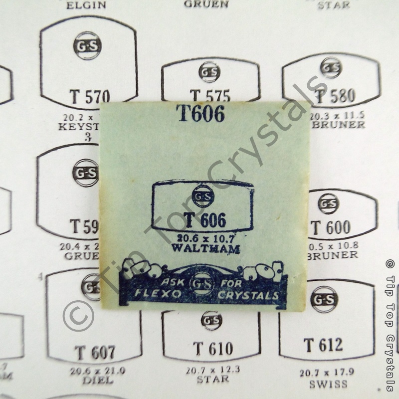 GS T606 Watch Crystal - Click Image to Close