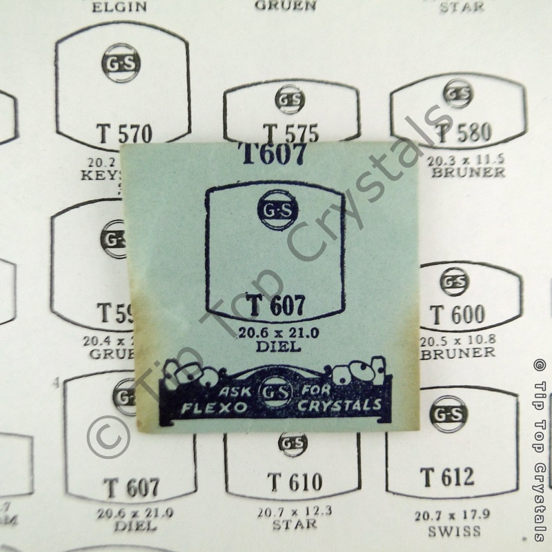 GS T607 Watch Crystal - Click Image to Close