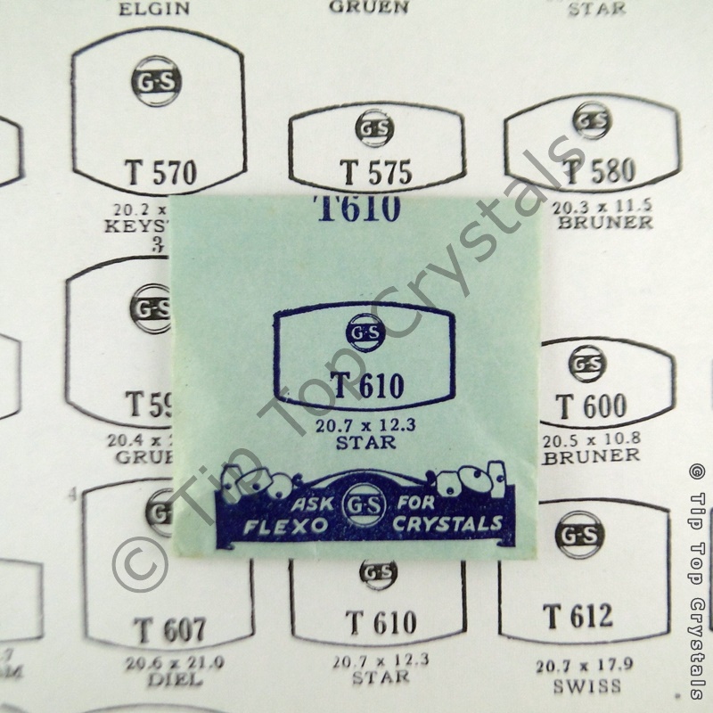 GS T610 Watch Crystal - Click Image to Close
