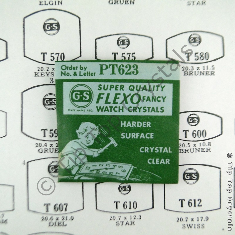 GS T623 Watch Crystal - Click Image to Close