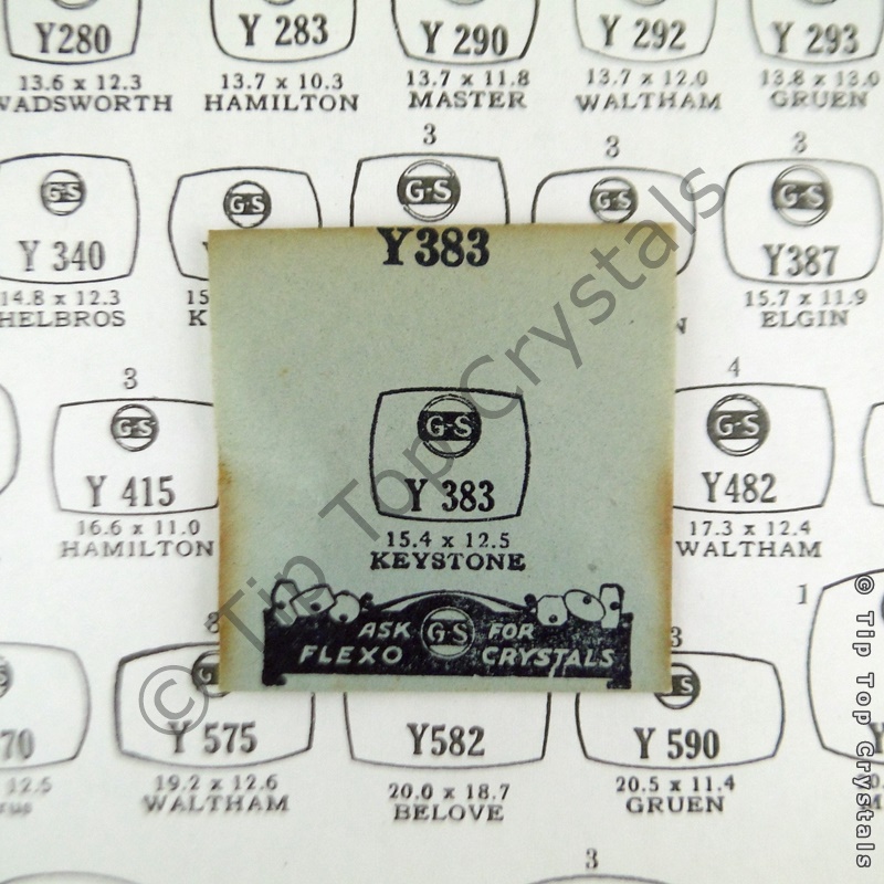 GS Y383 Watch Crystal - Click Image to Close