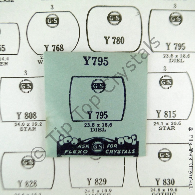 GS Y795 Watch Crystal - Click Image to Close