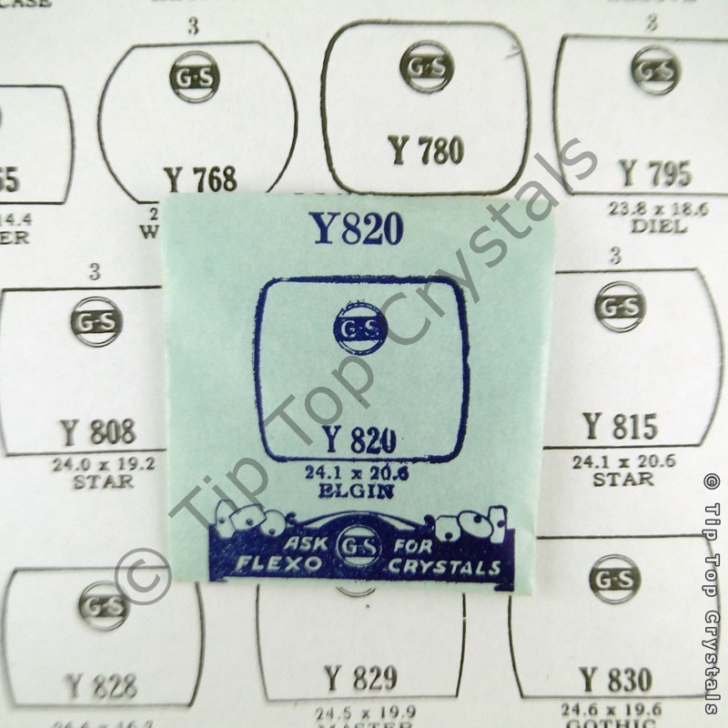 GS Y820 Watch Crystal - Click Image to Close