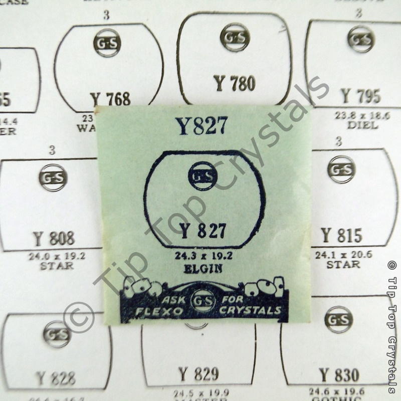 GS Y827 Watch Crystal - Click Image to Close