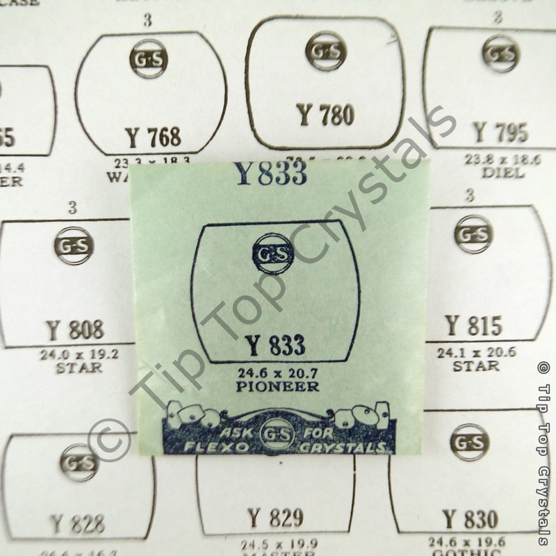 GS Y833 Watch Crystal - Click Image to Close