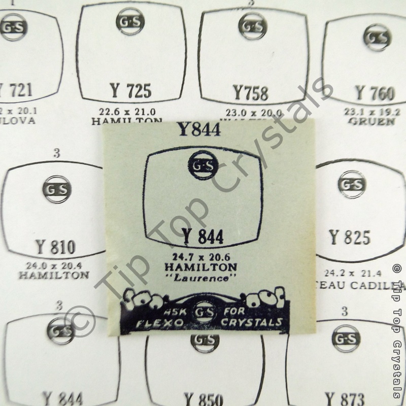 GS Y844 Watch Crystal - Click Image to Close