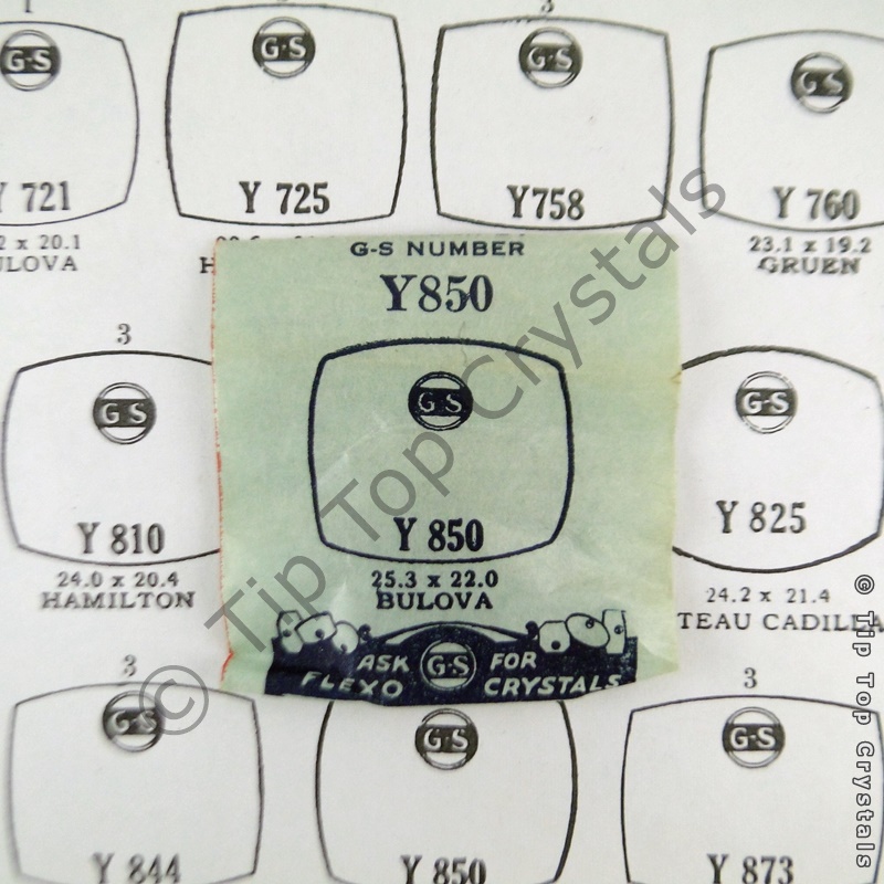 GS Y850 Watch Crystal - Click Image to Close