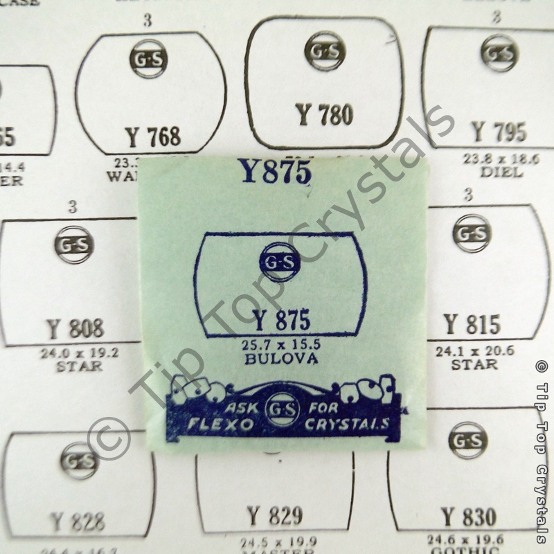 GS Y875 Watch Crystal - Click Image to Close