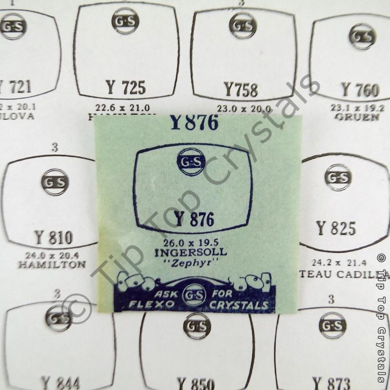 GS Y876 Watch Crystal - Click Image to Close