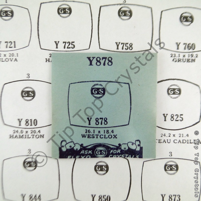 GS Y878 Watch Crystal - Click Image to Close