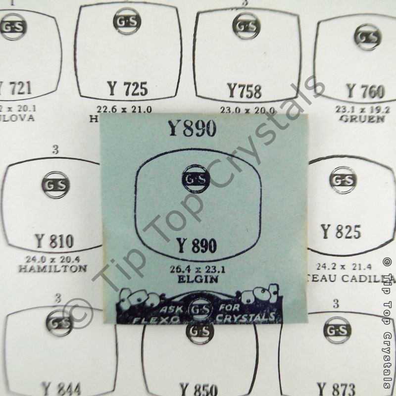 GS Y890 Watch Crystal - Click Image to Close