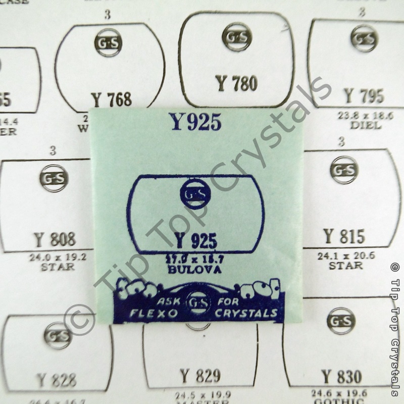 GS Y925 Watch Crystal - Click Image to Close