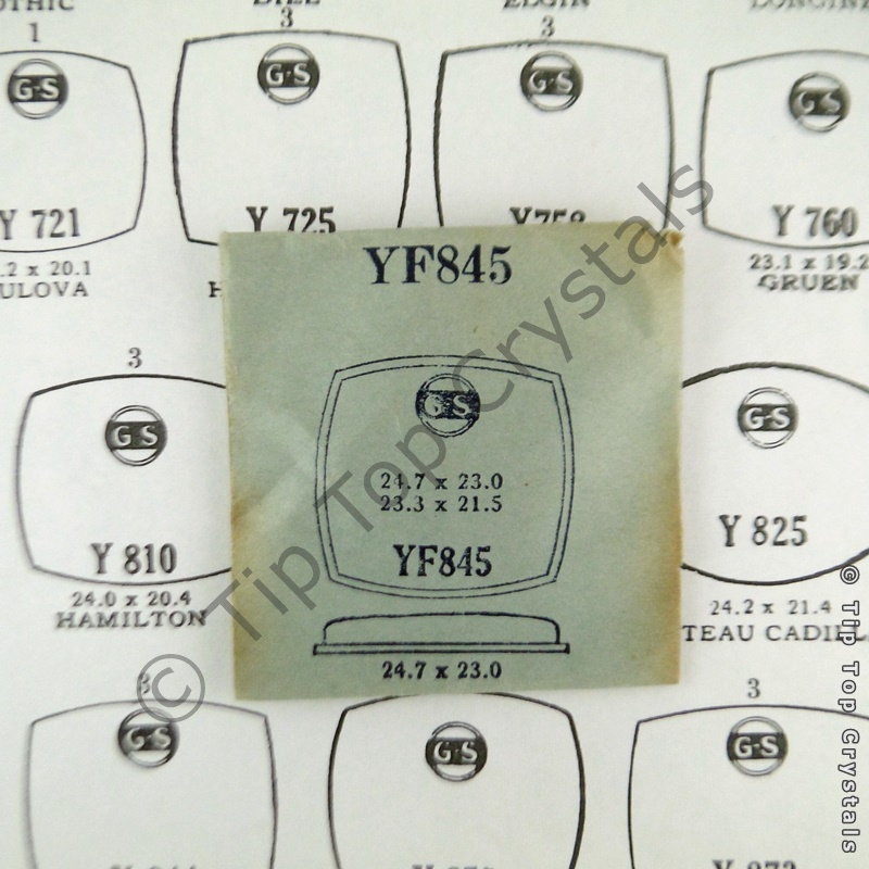 GS YF845 Watch Crystal - Click Image to Close