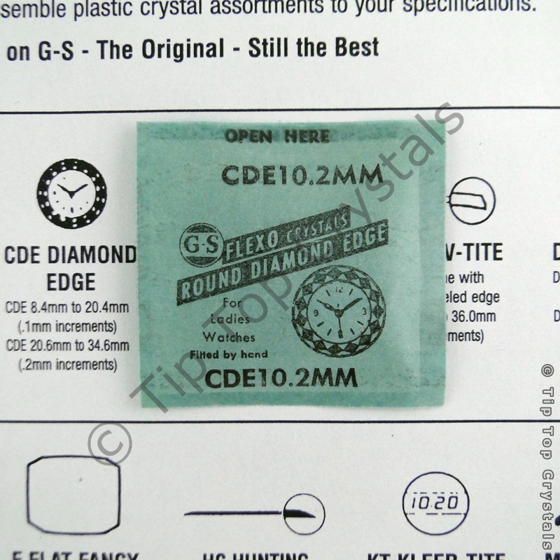 GS CDE 10.2mm Watch Crystal - Click Image to Close