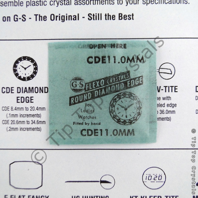 GS CDE 11.0mm Watch Crystal - Click Image to Close