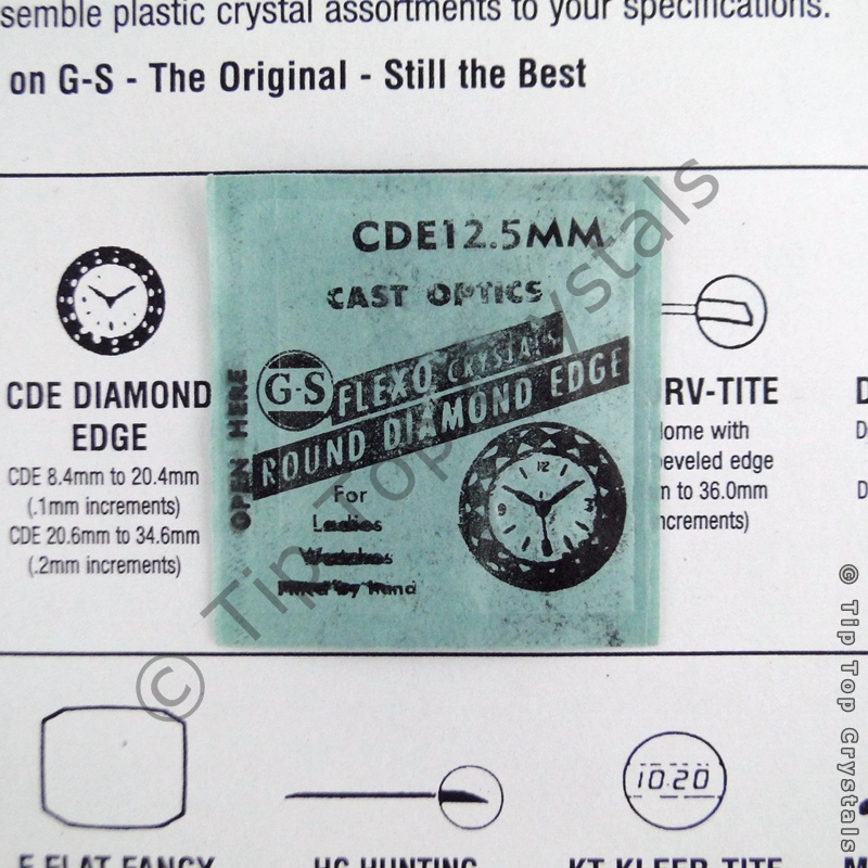 GS CDE 12.5mm Watch Crystal - Click Image to Close