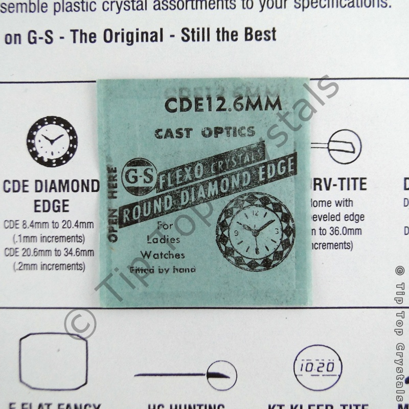 GS CDE 12.6mm Watch Crystal - Click Image to Close