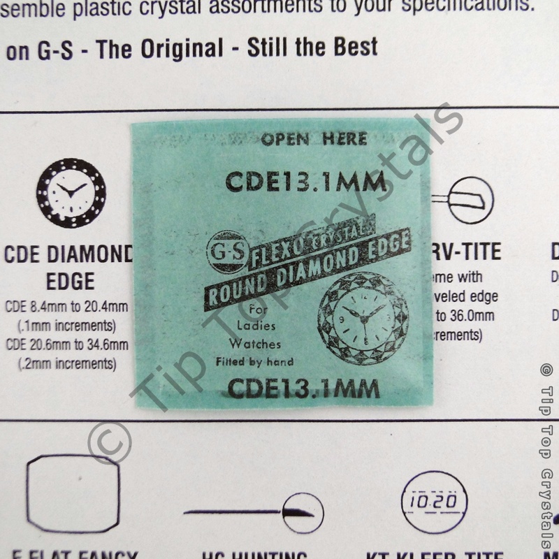 GS CDE 13.1mm Watch Crystal - Click Image to Close