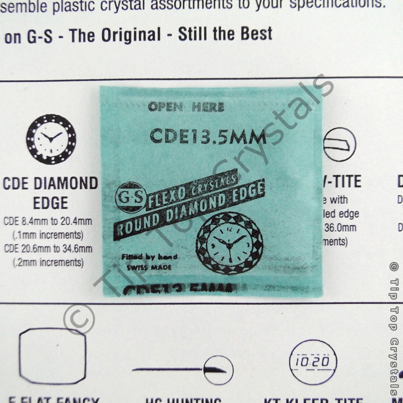 GS CDE 13.5mm Watch Crystal - Click Image to Close