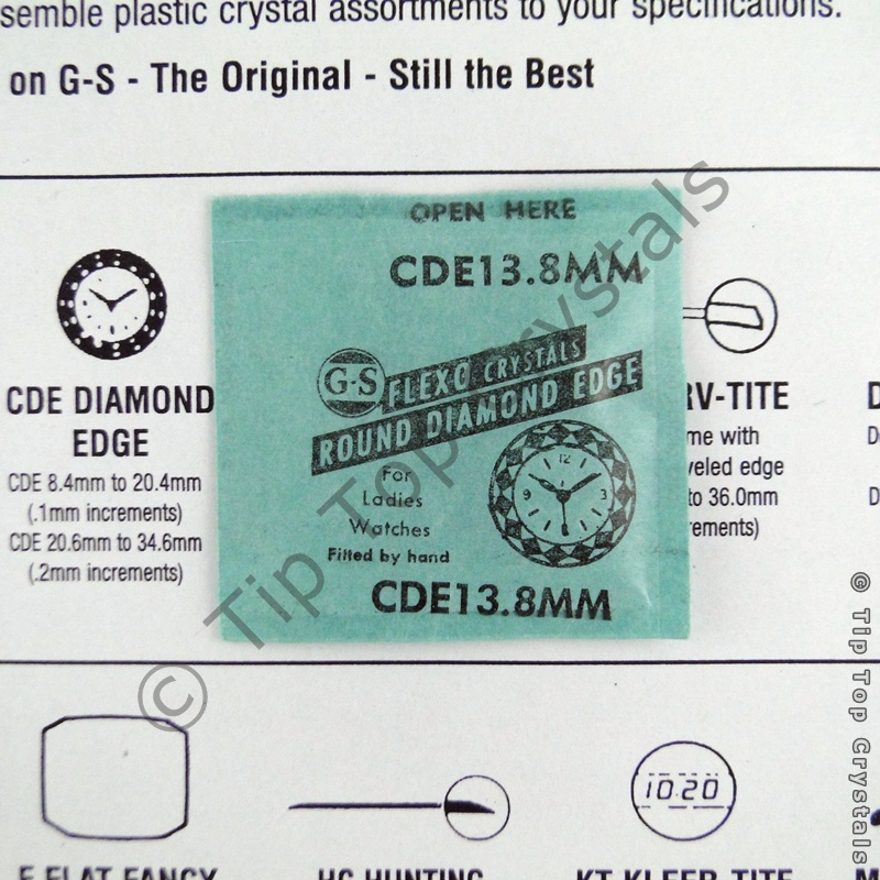 GS CDE 13.8mm Watch Crystal - Click Image to Close
