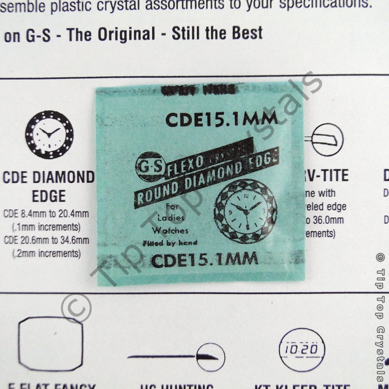 GS CDE 15.1mm Watch Crystal - Click Image to Close