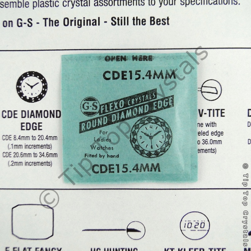 GS CDE 15.4mm Watch Crystal - Click Image to Close