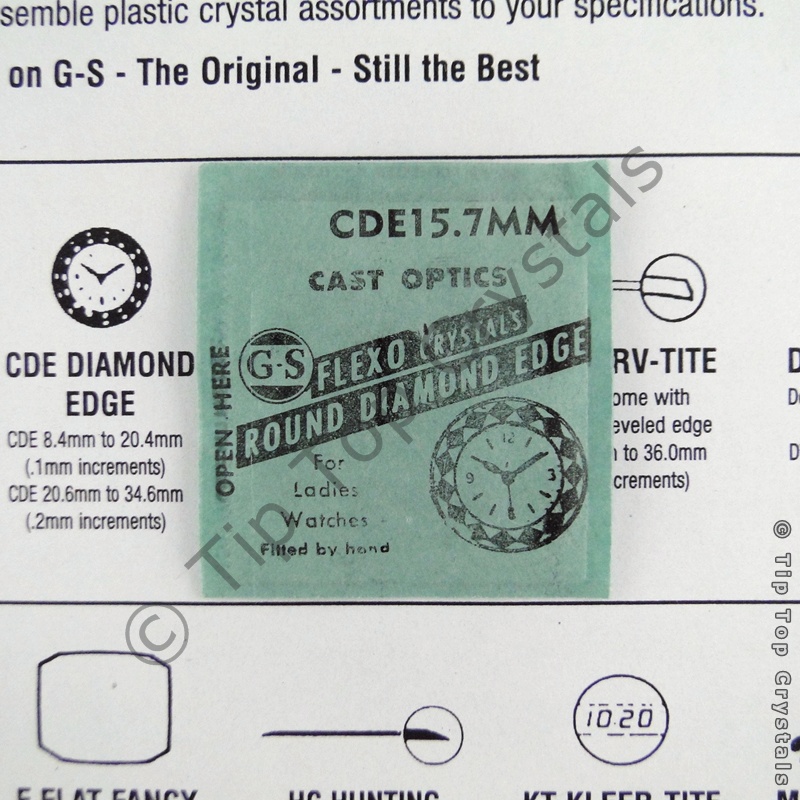 GS CDE 15.7mm Watch Crystal - Click Image to Close