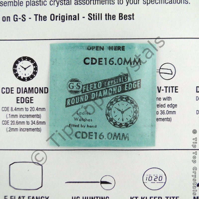 GS CDE 16.0mm Watch Crystal - Click Image to Close