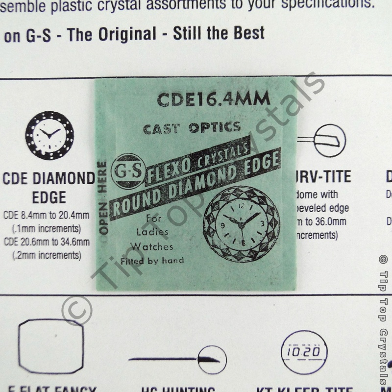 GS CDE 16.4mm Watch Crystal - Click Image to Close