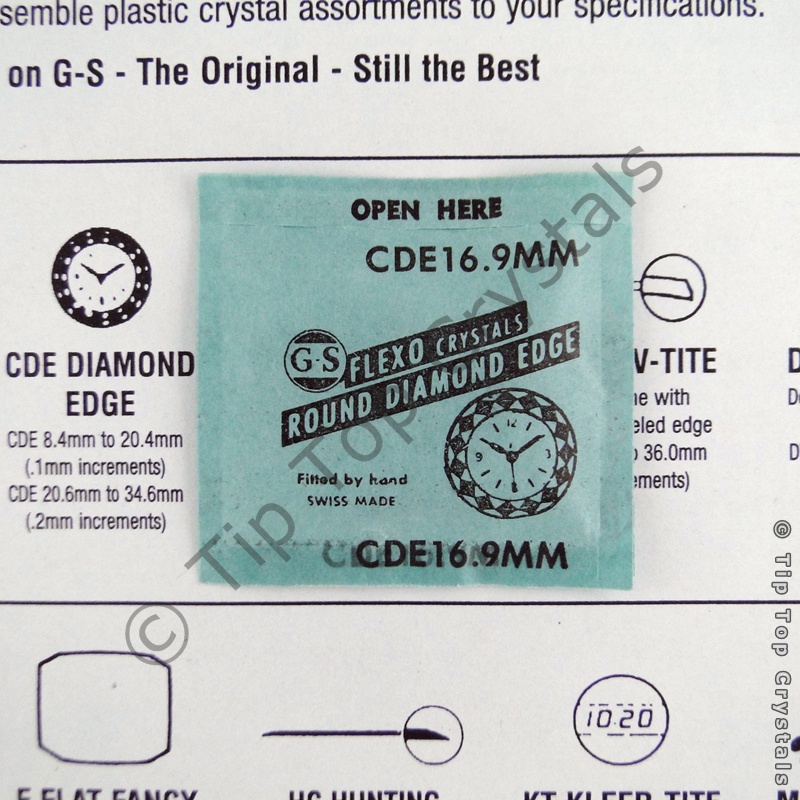 GS CDE 16.9mm Watch Crystal - Click Image to Close