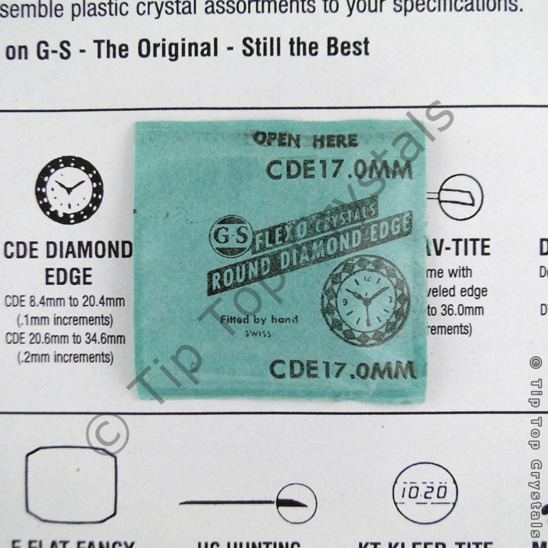 GS CDE 17.0mm Watch Crystal - Click Image to Close
