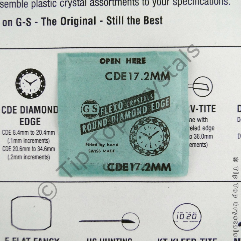 GS CDE 17.2mm Watch Crystal - Click Image to Close