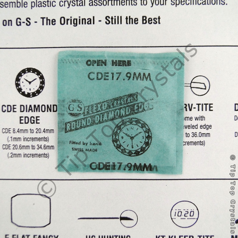 GS CDE 17.9mm Watch Crystal - Click Image to Close