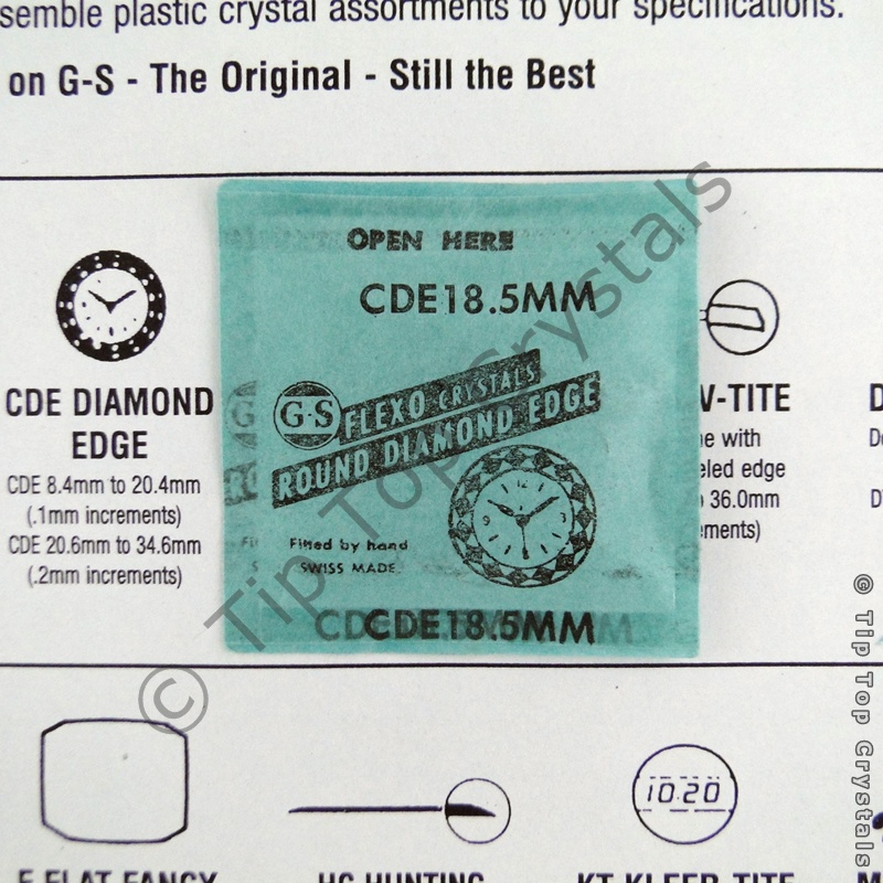 GS CDE 18.5mm Watch Crystal - Click Image to Close