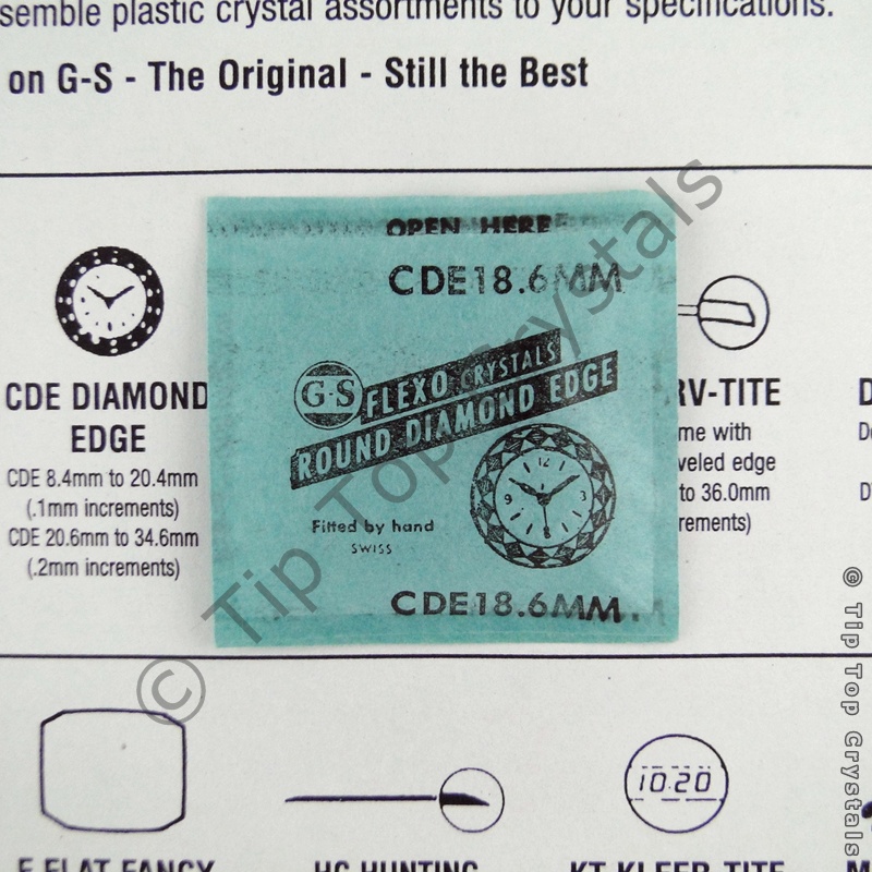 GS CDE 18.6mm Watch Crystal - Click Image to Close