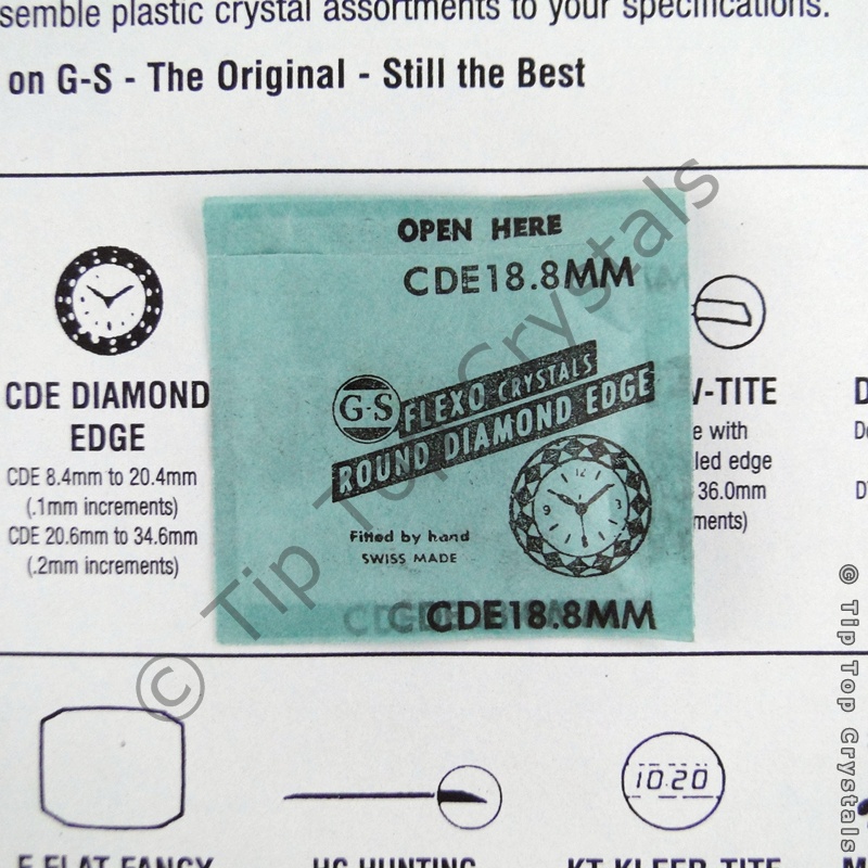 GS CDE 18.8mm Watch Crystal - Click Image to Close