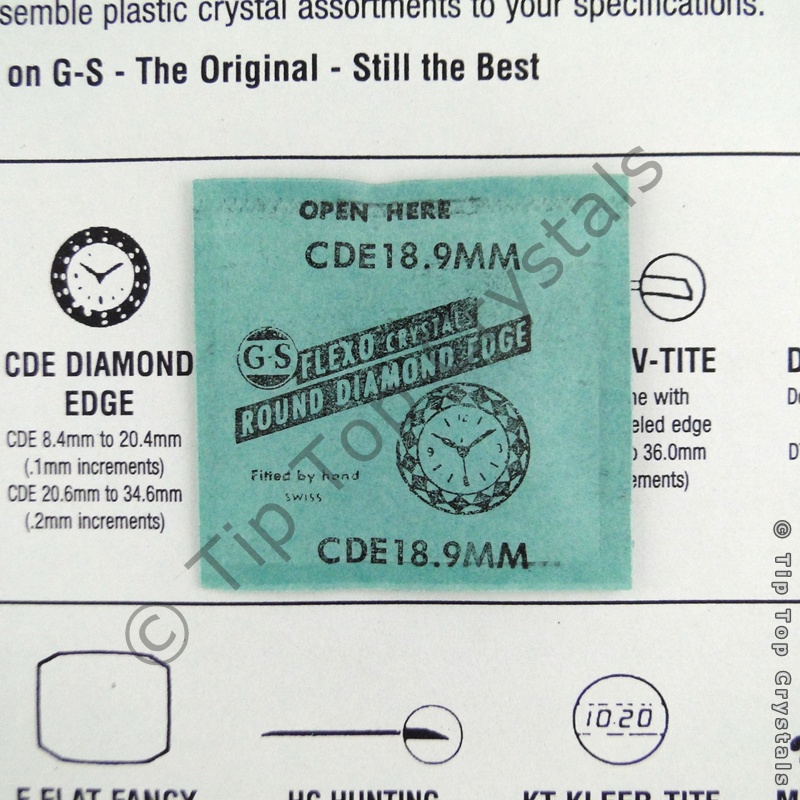 GS CDE 18.9mm Watch Crystal - Click Image to Close