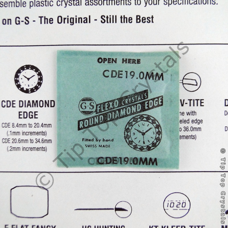 GS CDE 19.0mm Watch Crystal - Click Image to Close