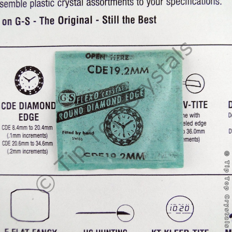 GS CDE 19.2mm Watch Crystal - Click Image to Close
