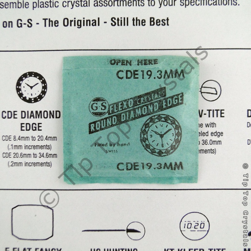 GS CDE 19.3mm Watch Crystal - Click Image to Close