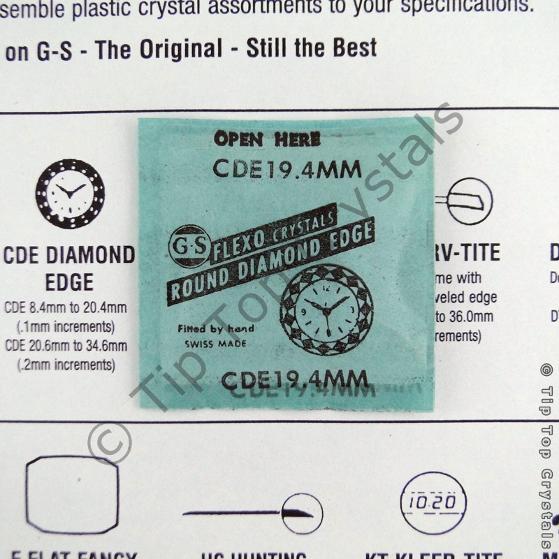 GS CDE 19.4mm Watch Crystal - Click Image to Close