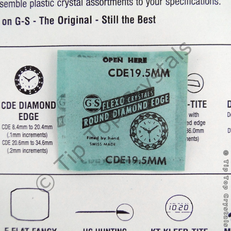GS CDE 19.5mm Watch Crystal - Click Image to Close