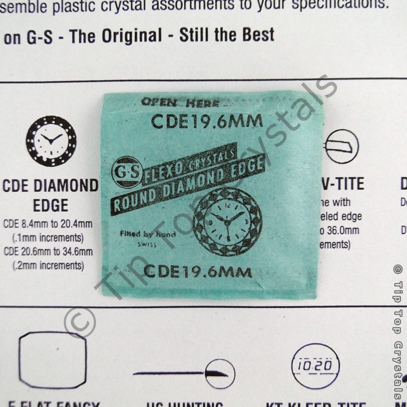 GS CDE 19.6mm Watch Crystal - Click Image to Close