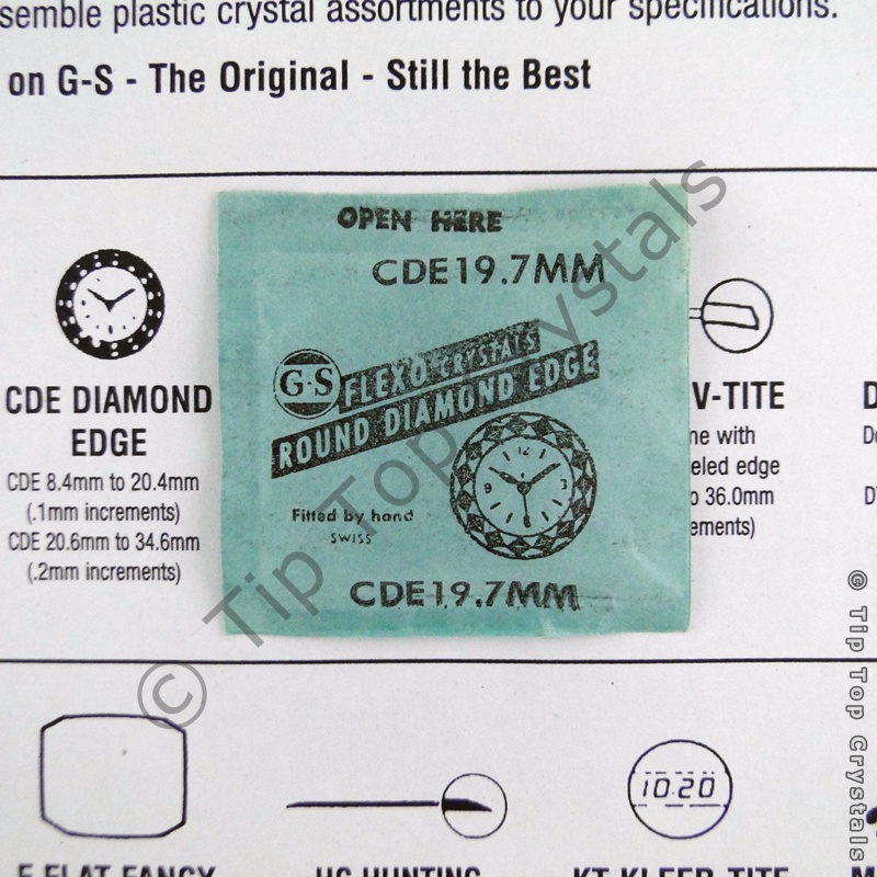 GS CDE 19.7mm Watch Crystal - Click Image to Close