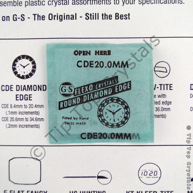 GS CDE 20.0mm Watch Crystal - Click Image to Close