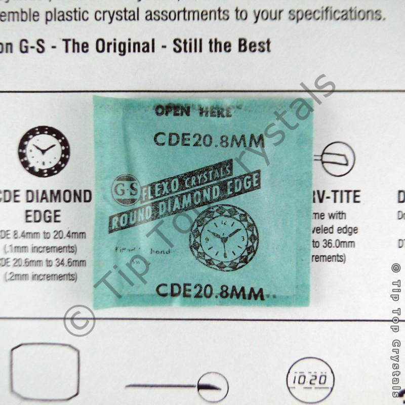 GS CDE 20.8mm Watch Crystal - Click Image to Close